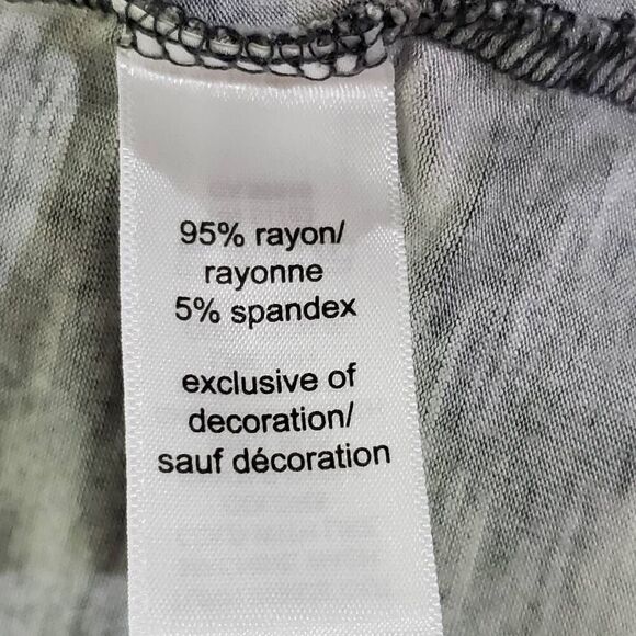 Maurices Cowl Neck Floral Hoodie Gray Pink Pullover Top Women’s Size M Long Slee - Picture 5 of 6